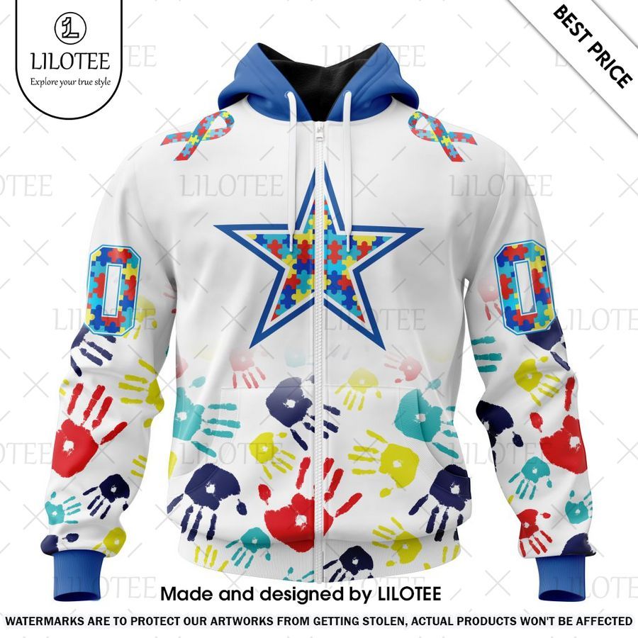 dallas cowboys special autism awareness design custom shirt 2 979