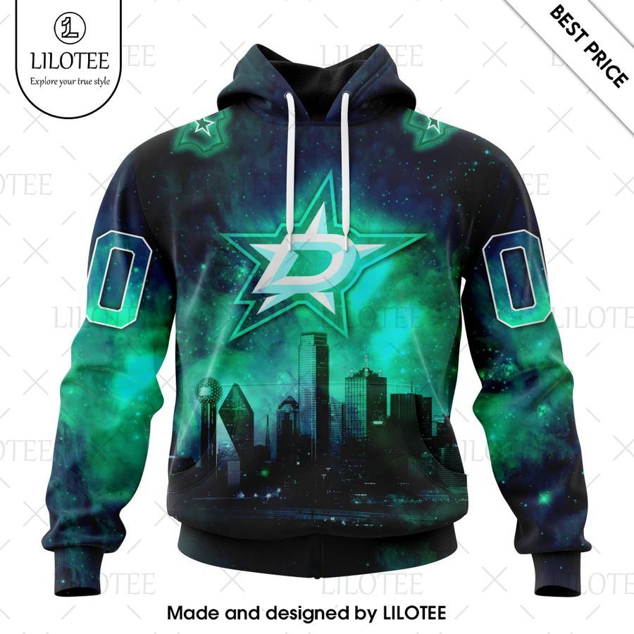 dallas stars special design with night sky galaxy custom shirt 1 461