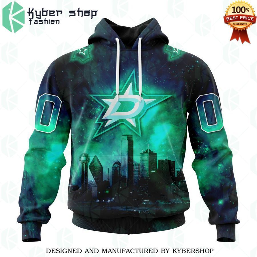 dallas stars special design with night sky galaxy custom shirt 1