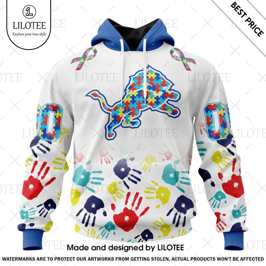 detroit lions special autism awareness design custom shirt 1 853