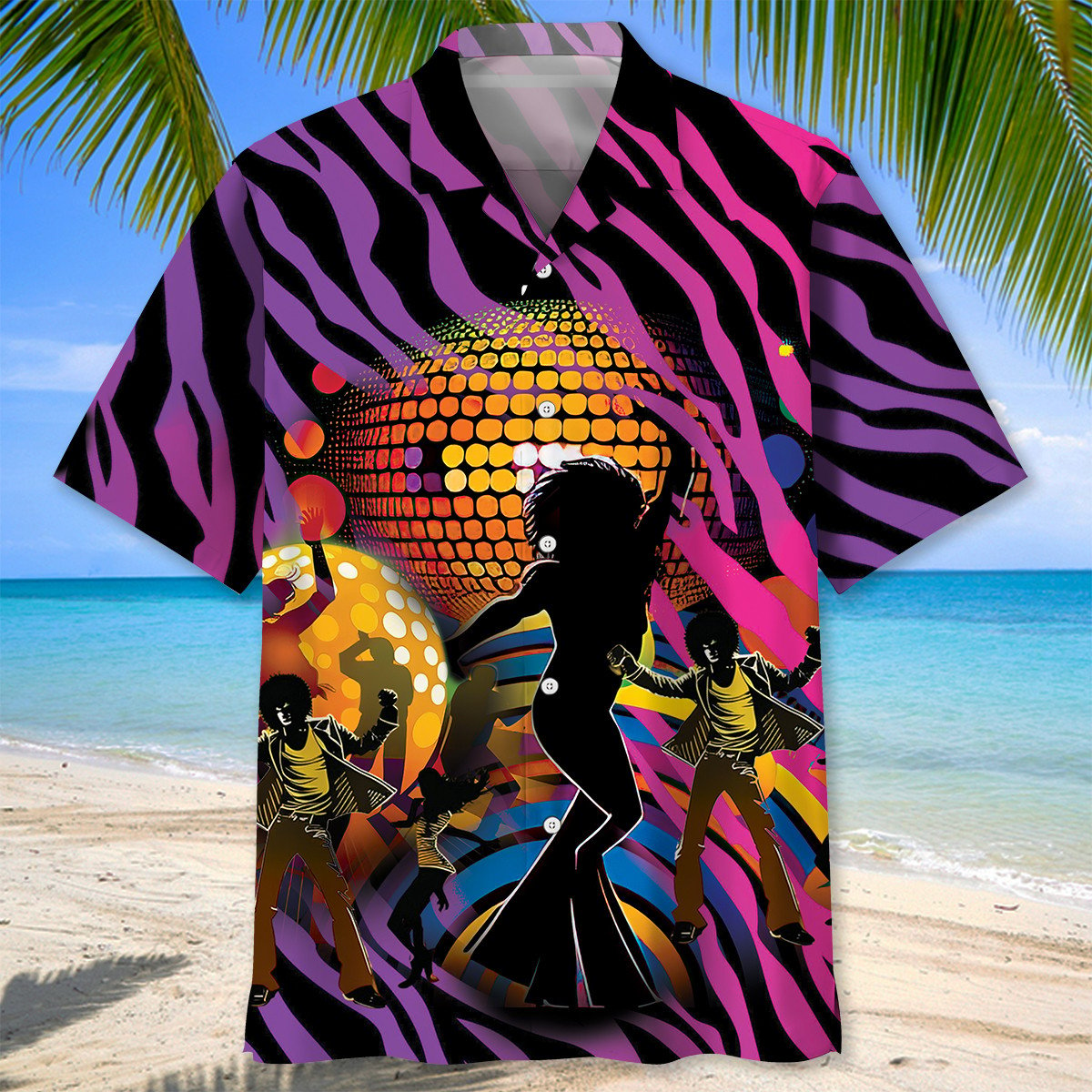 disco dance hawaiian shirt 2001 uHty4