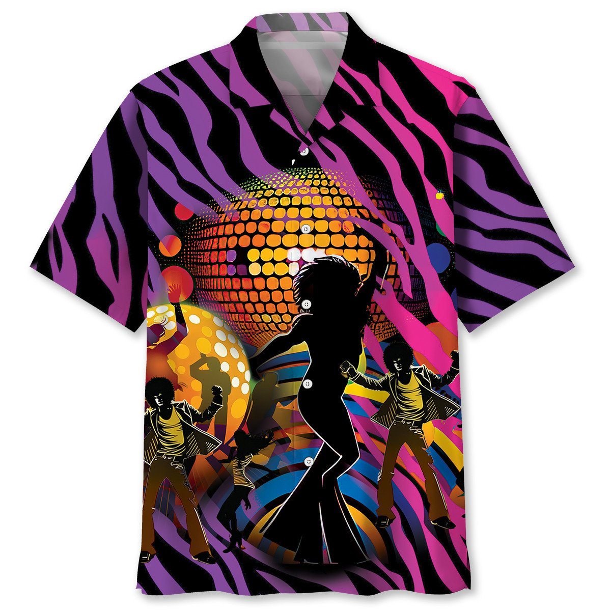 disco dance hawaiian shirt 8445 wj8qX