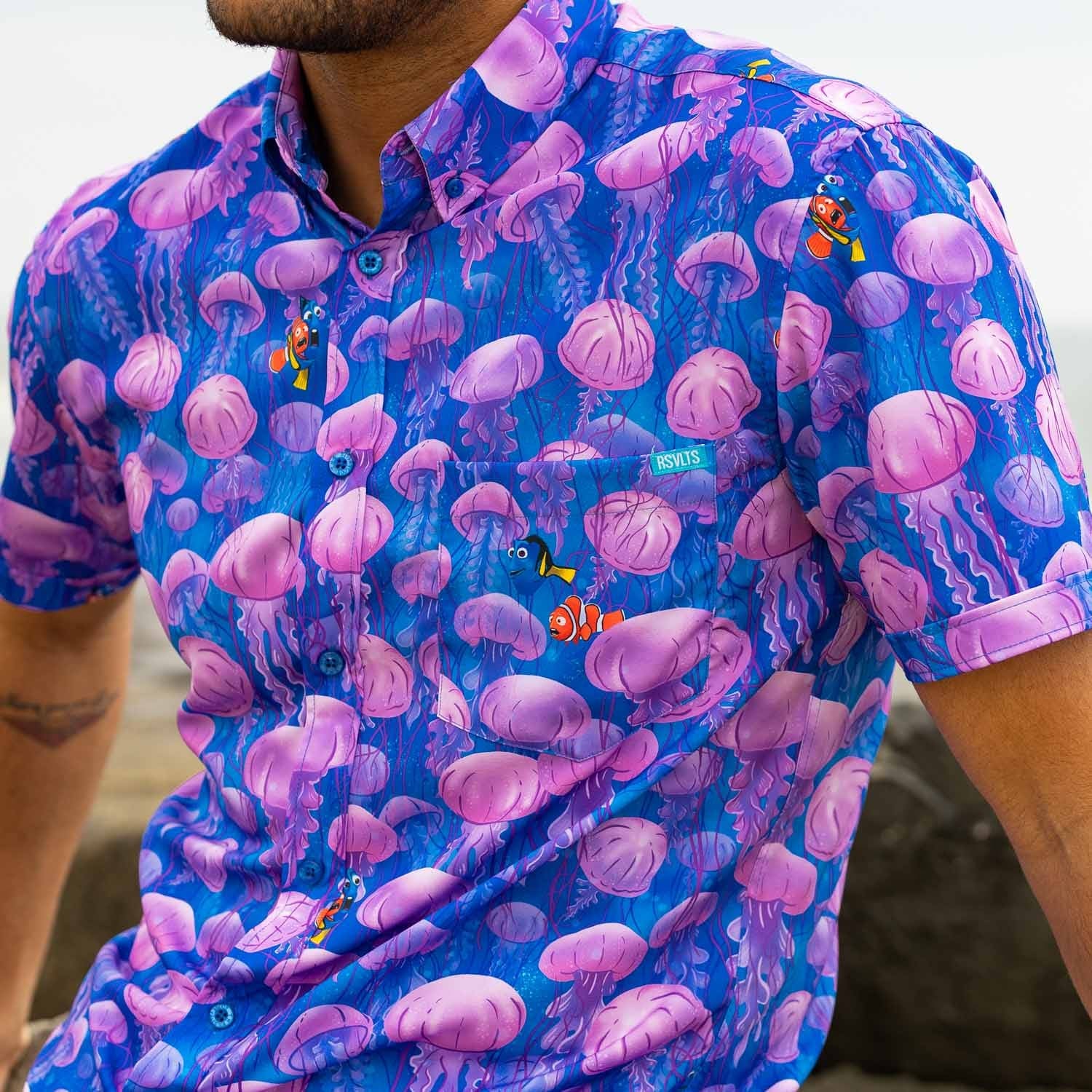 disney and pixar finding nemo jellyfish hawaiian shirt 1171 WEpDT