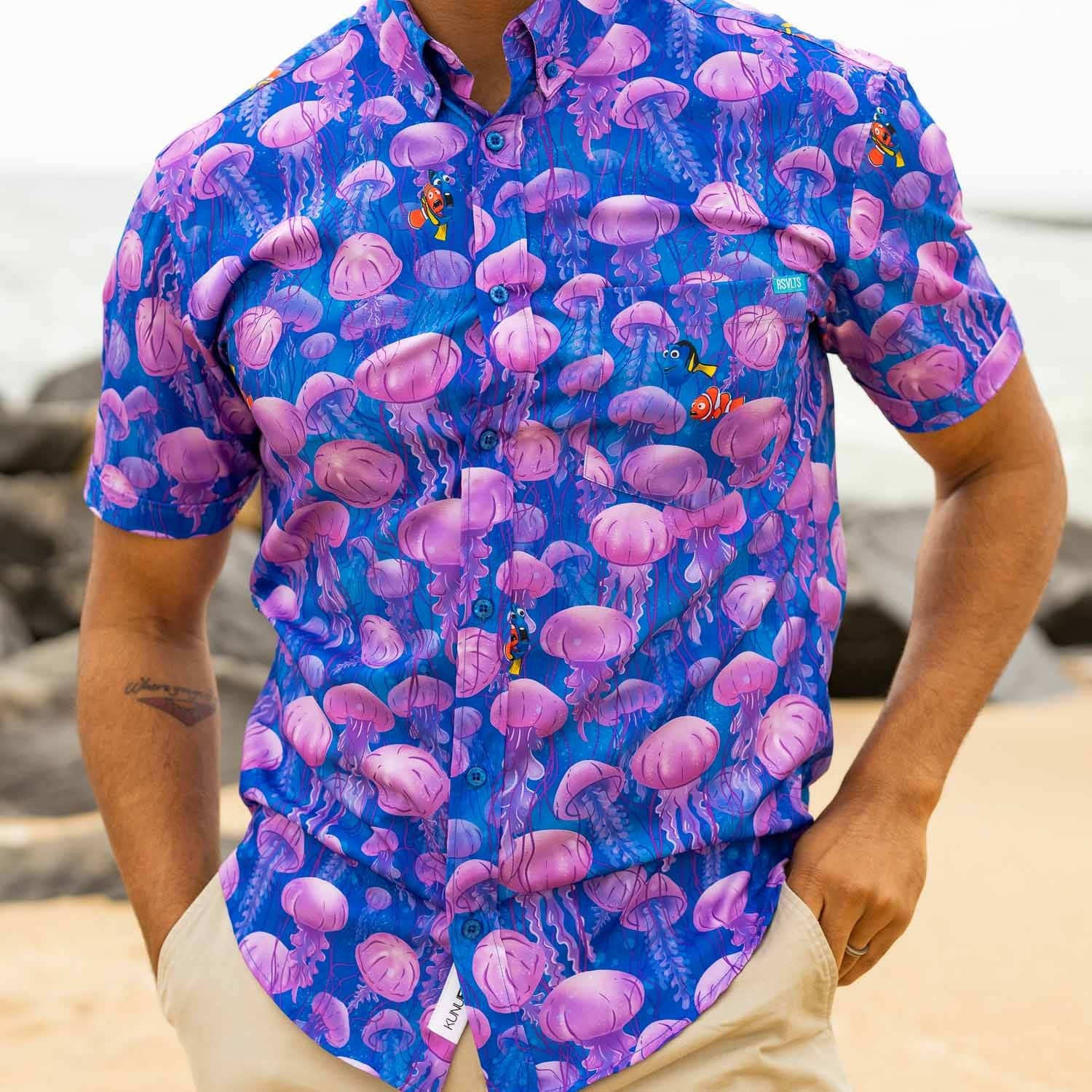 disney and pixar finding nemo jellyfish hawaiian shirt 4433 0mr6x