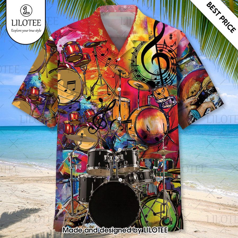 drum color hawaiian shirt 2 488