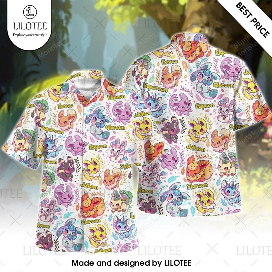 eevee evolution pattern hawaiian shirt 1 335