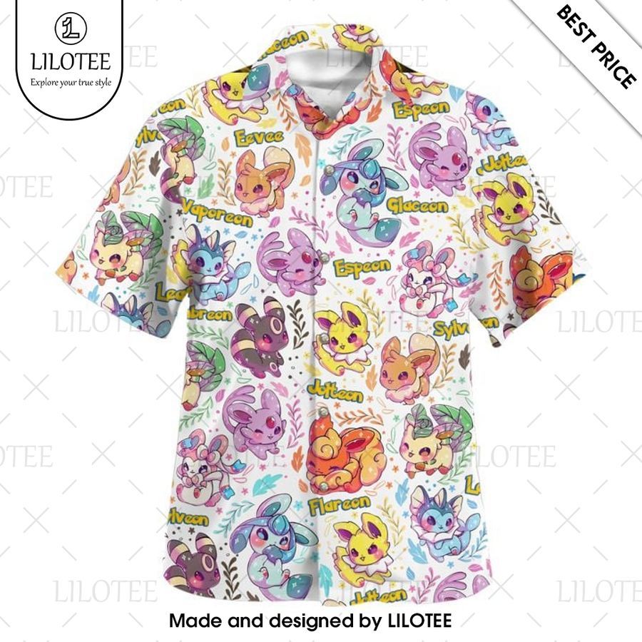 eevee evolution pattern hawaiian shirt 2 334