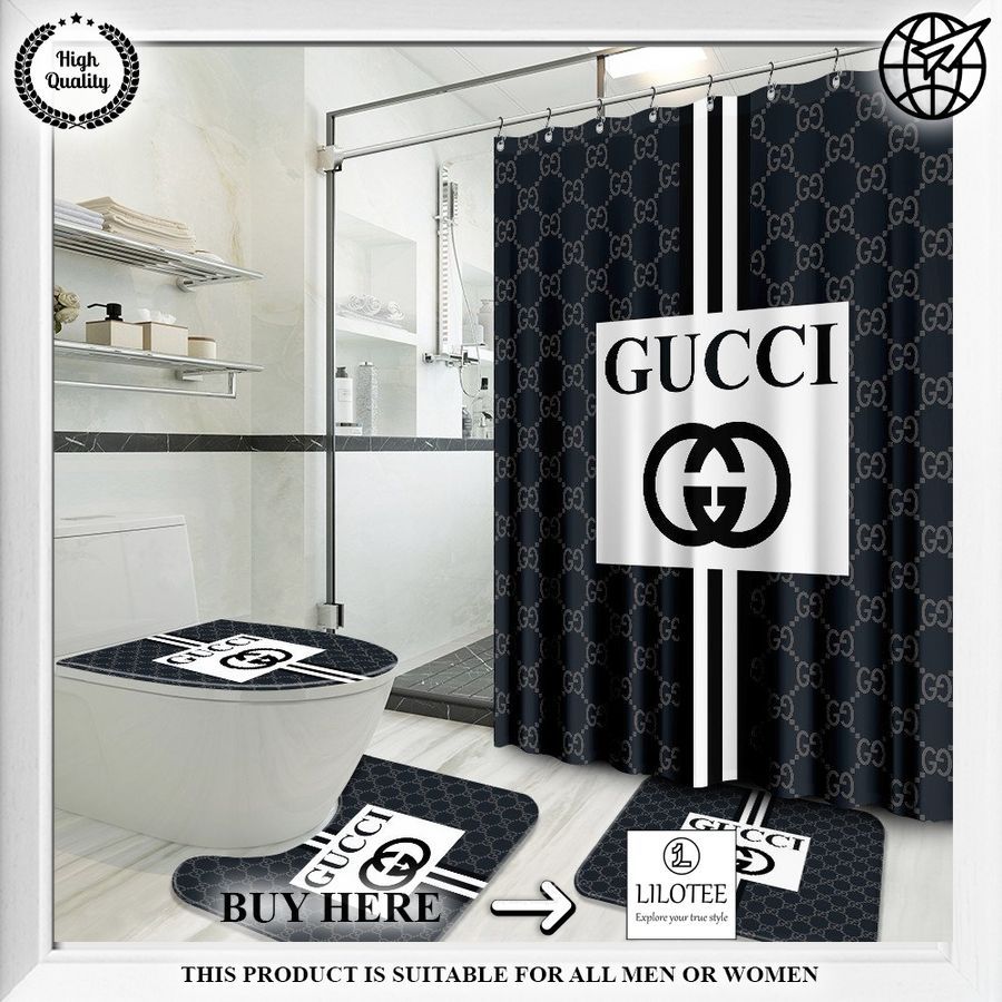 gucci dark bathroom shower curtain 1 493