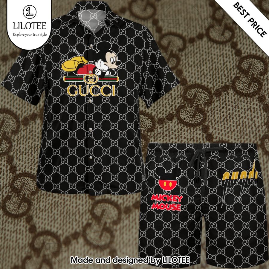 gucci mickey mouse hawaiian shirt 1 681