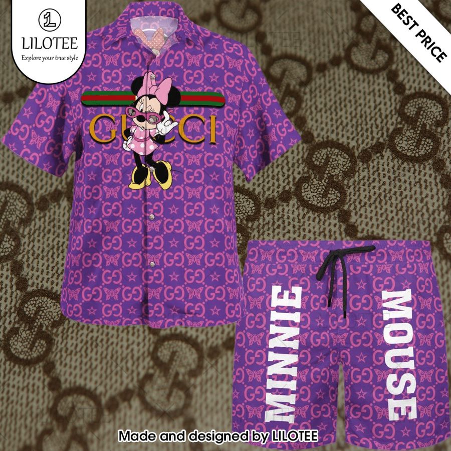 gucci minnie mouse hawaiian shirt 1 268