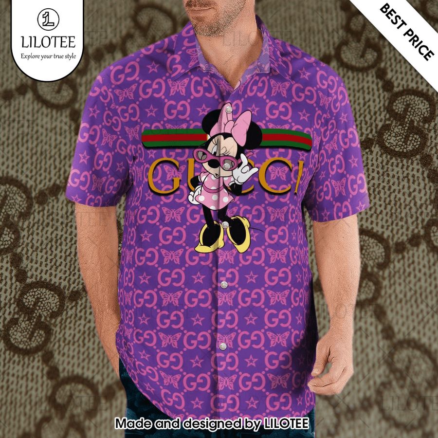 gucci minnie mouse hawaiian shirt 2 837