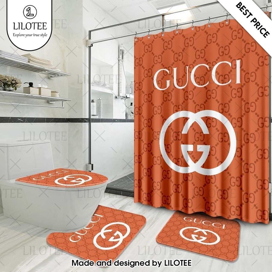 gucci orange bathroom curtain 1 171