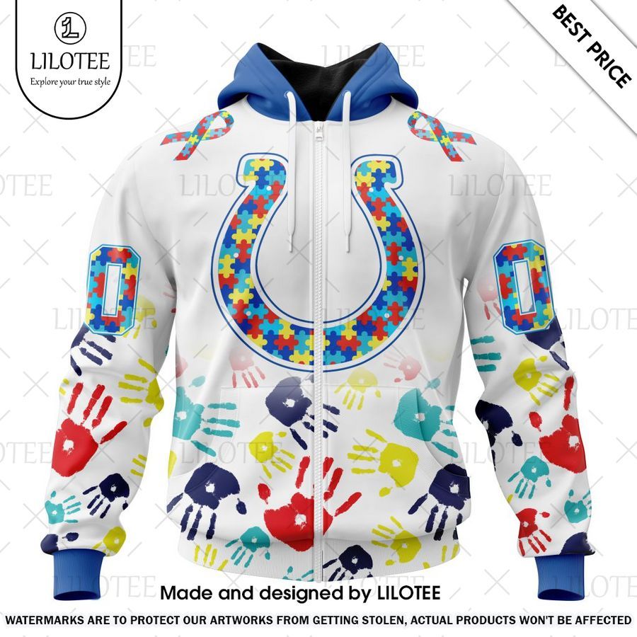 indianapolis colts special autism awareness design custom shirt 2 175