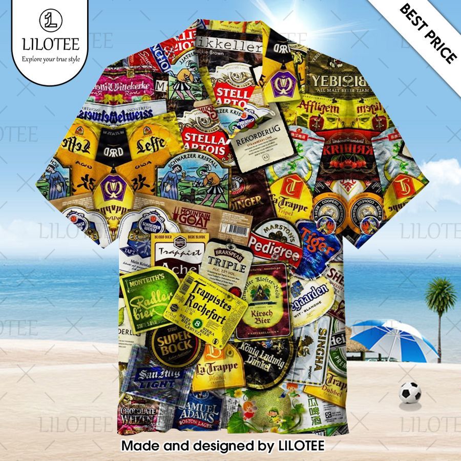 its beer time label beer hawaiian shirt 1 168