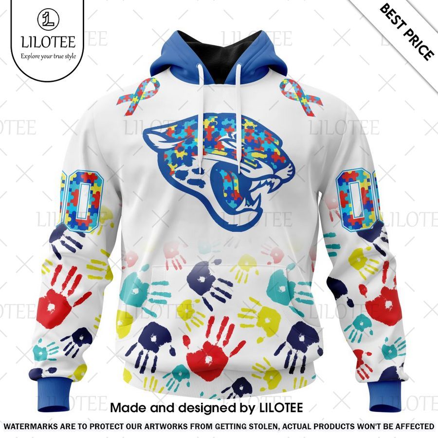 jacksonville jaguars special autism awareness design custom shirt 1 173