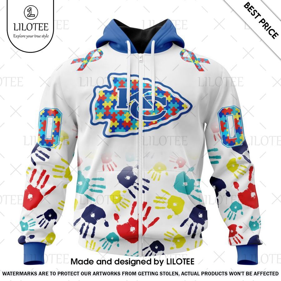 kansas city chiefs special autism awareness design custom shirt 2 534