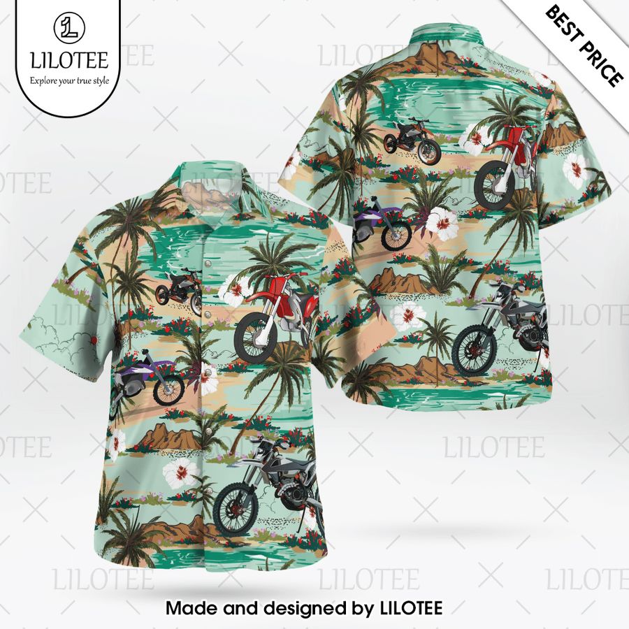 love dirt bikes summer hawaiian shirt 1 343