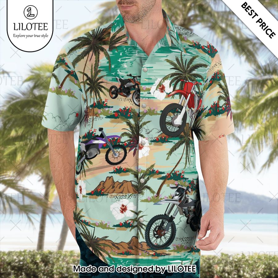 love dirt bikes summer hawaiian shirt 2 785