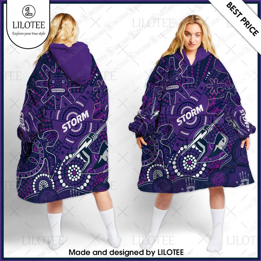 melbourne storm hoodie blanket 1 285