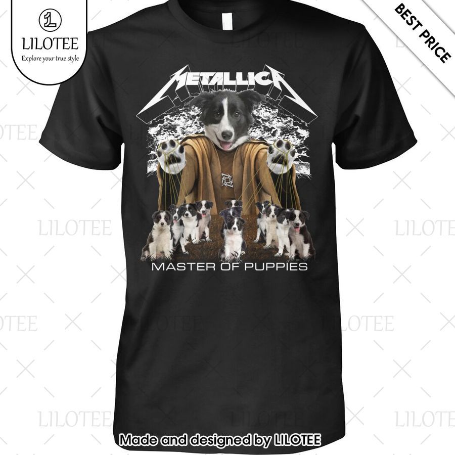 metallica border collie master of puppies shirt 1 808
