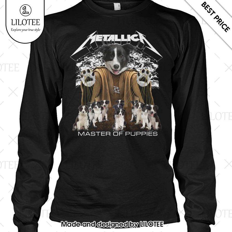 metallica border collie master of puppies shirt 2 984