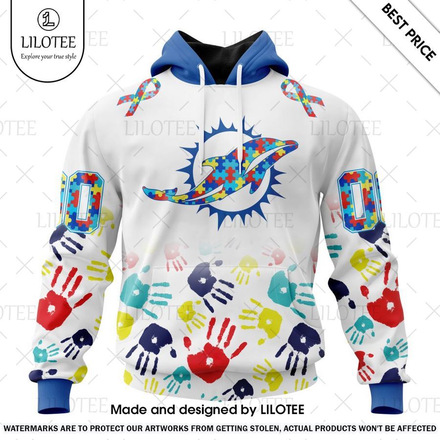 miami dolphins special autism awareness design custom shirt 1 515
