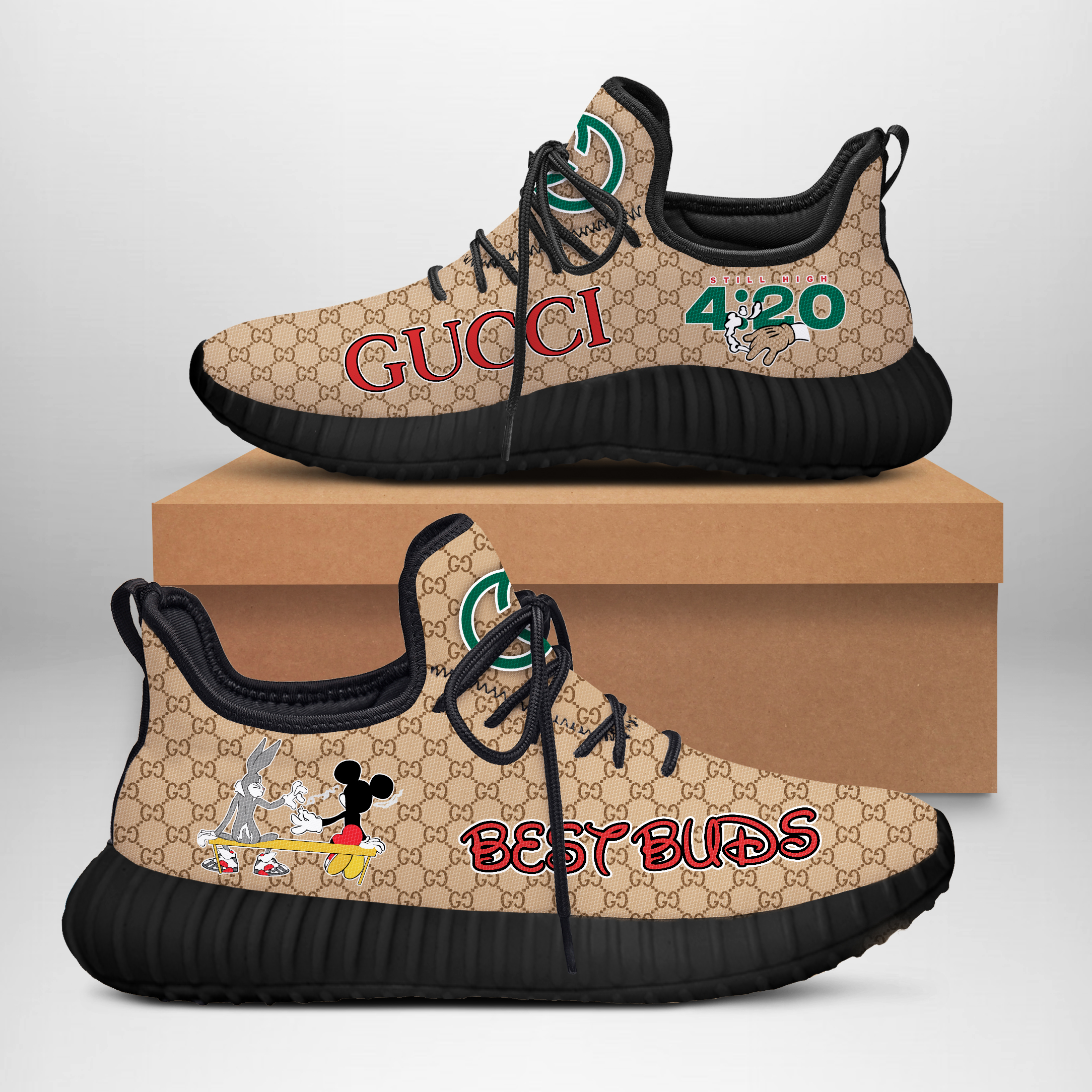 mickey mouse bugs bunny best buds gucci yeezy sneaker 5627 4fOTN