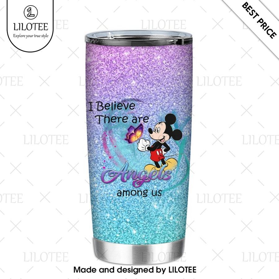 mickey mouse i believe there are angels among us tumbler 1 672