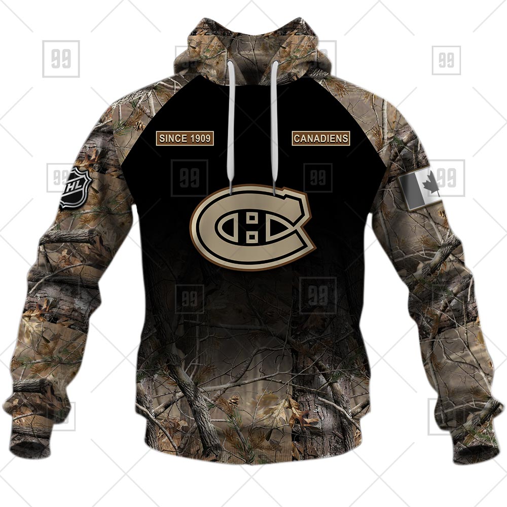 montreal canadiens hunting camouflage custom shirt 6142 WcemC