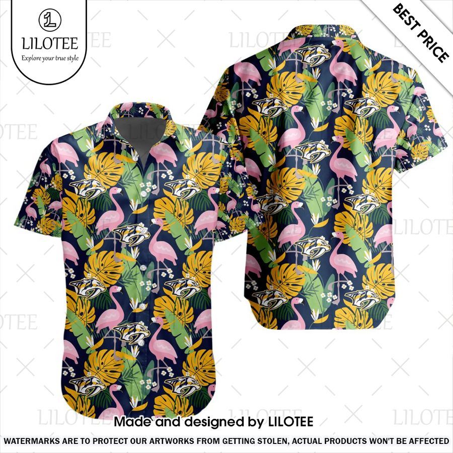 nashville predators flamingo hawaiian shirt 1 920