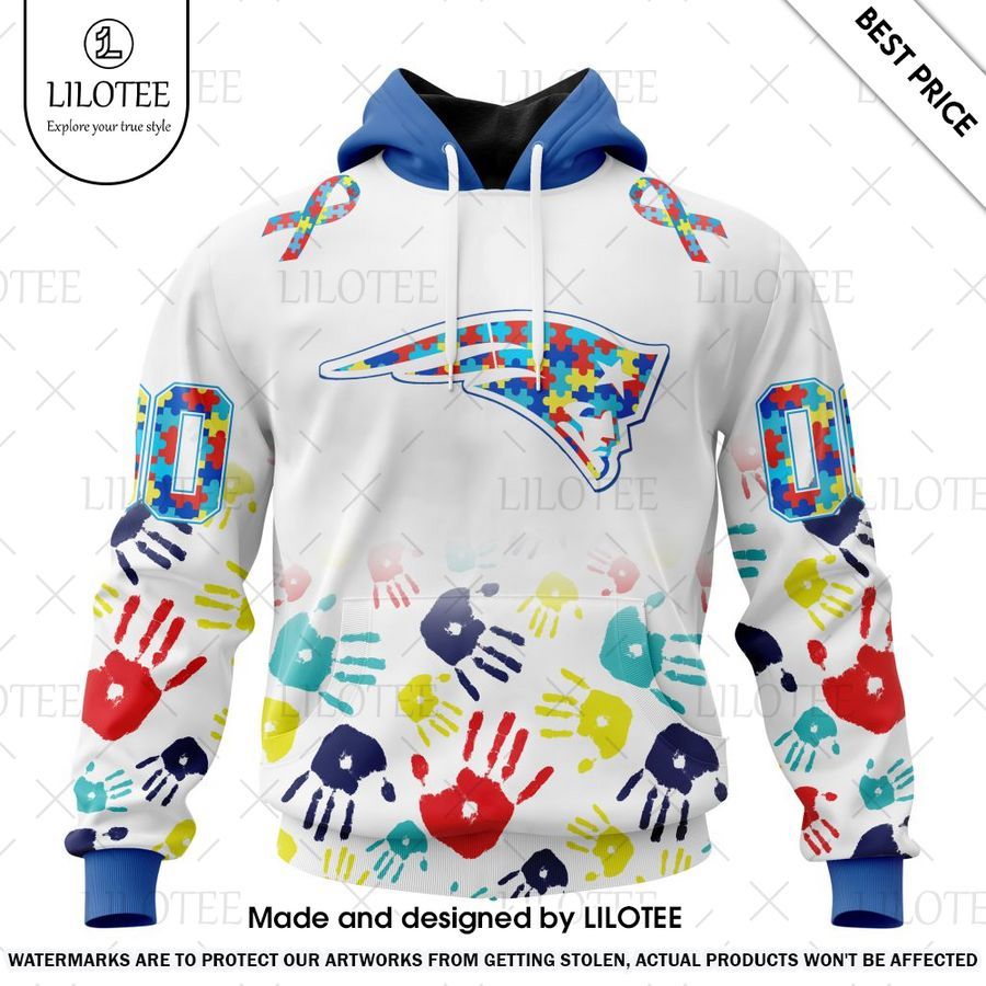 new england patriots special autism awareness design custom shirt 1 445