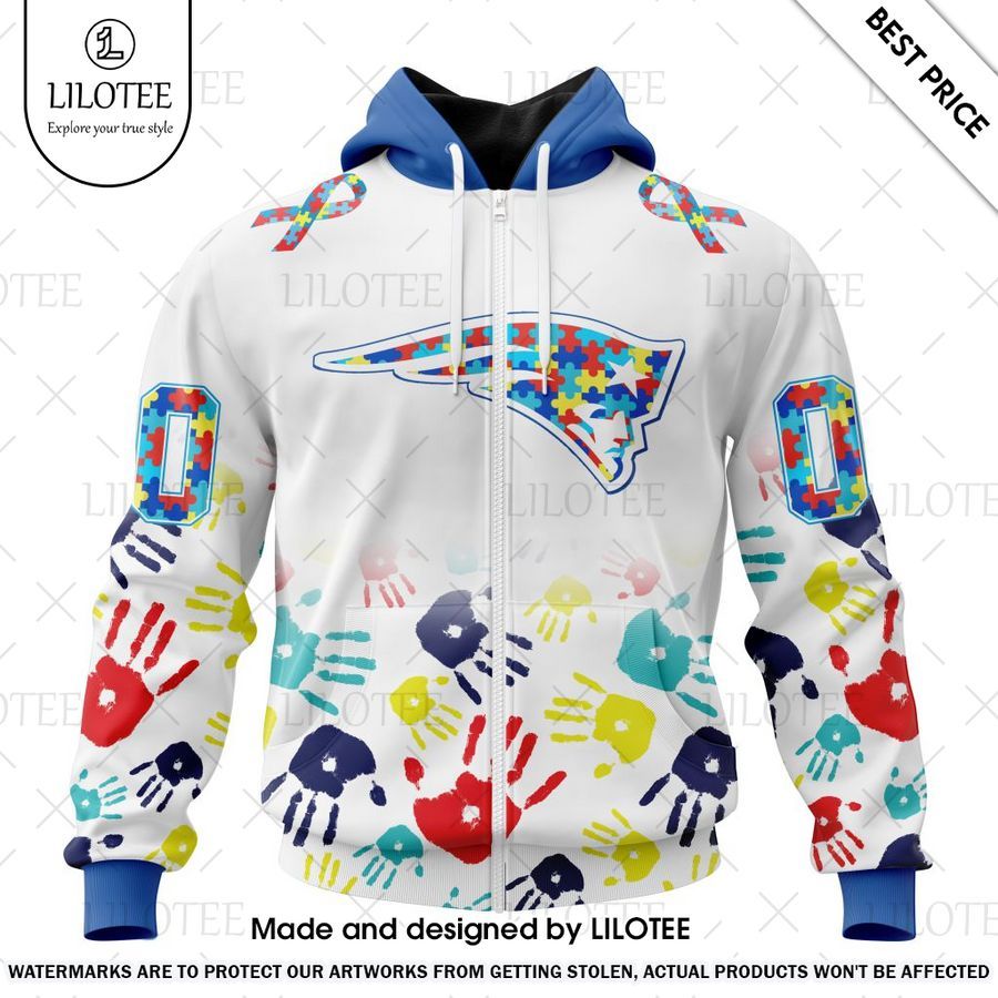 new england patriots special autism awareness design custom shirt 2 390