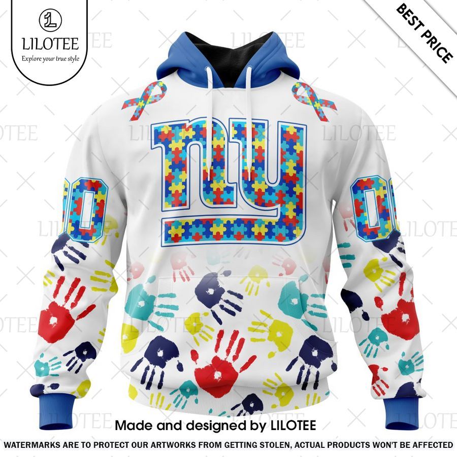 new york giants special autism awareness design custom shirt 1 55
