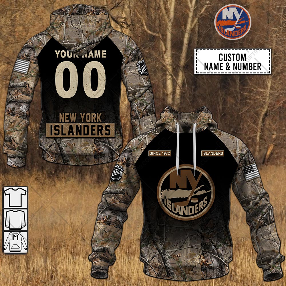 new york islanders hunting camouflage custom shirt 2699 Jo34v
