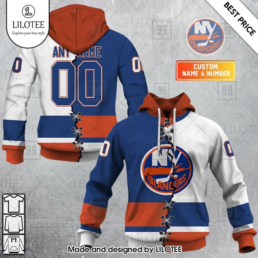 new york islanders mix home and away jersey personalized shirt 1 705