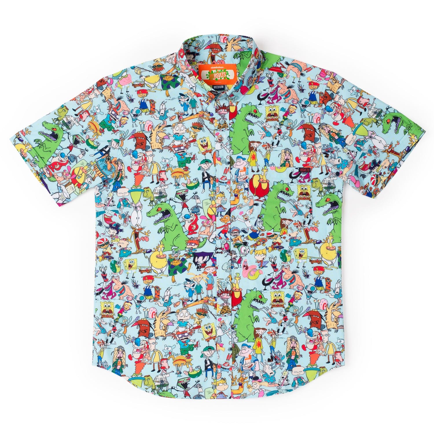 nickelodeon 90s mashup hawaiian shirt 4109 xfje9