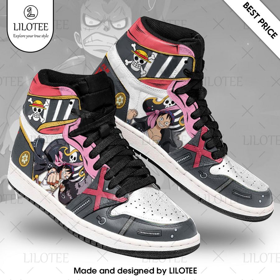 one piece monkey d luffy red air jordan high top shoes 1 14