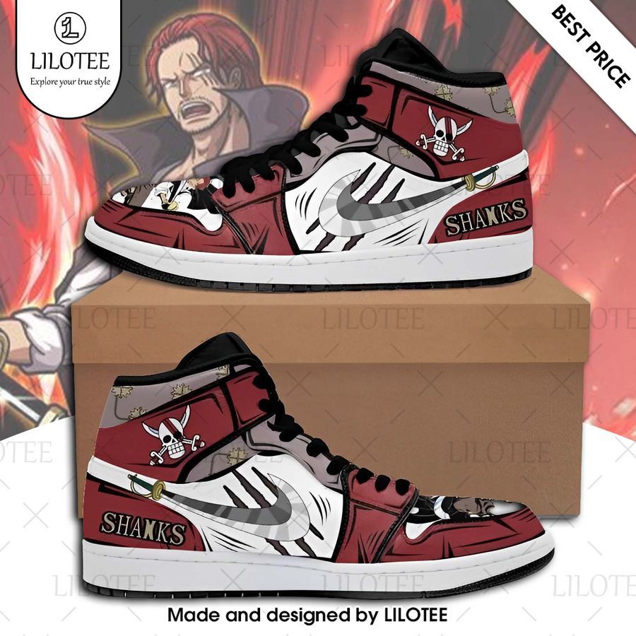 one piece red haired shanks air jordan high top shoes 1 636
