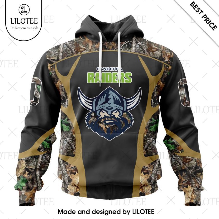 personalized nrl canberra raiders special camo hunting hoodie 1 294