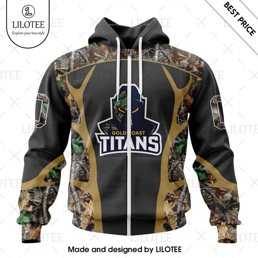 personalized nrl gold coast titans special camo hunting hoodie 2 668