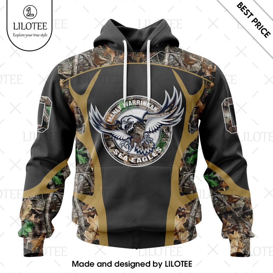 personalized nrl manly warringah sea eagles special camo hunting hoodie 1 181