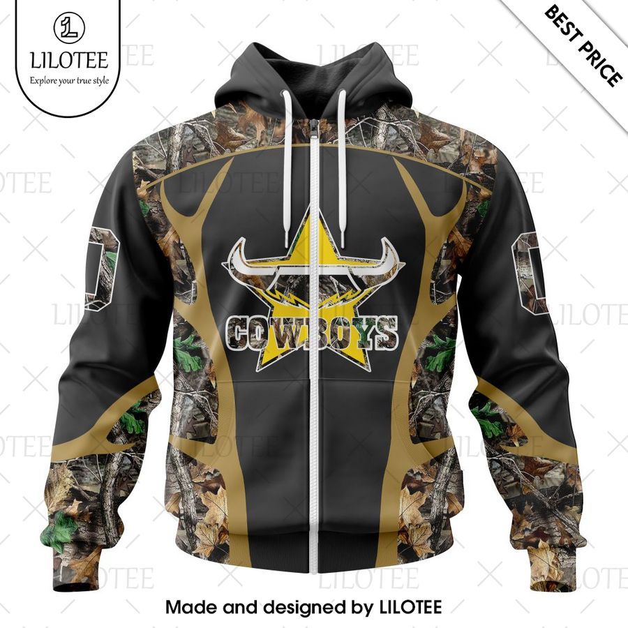 personalized nrl north queensland cowboys special camo hunting hoodie 2 748