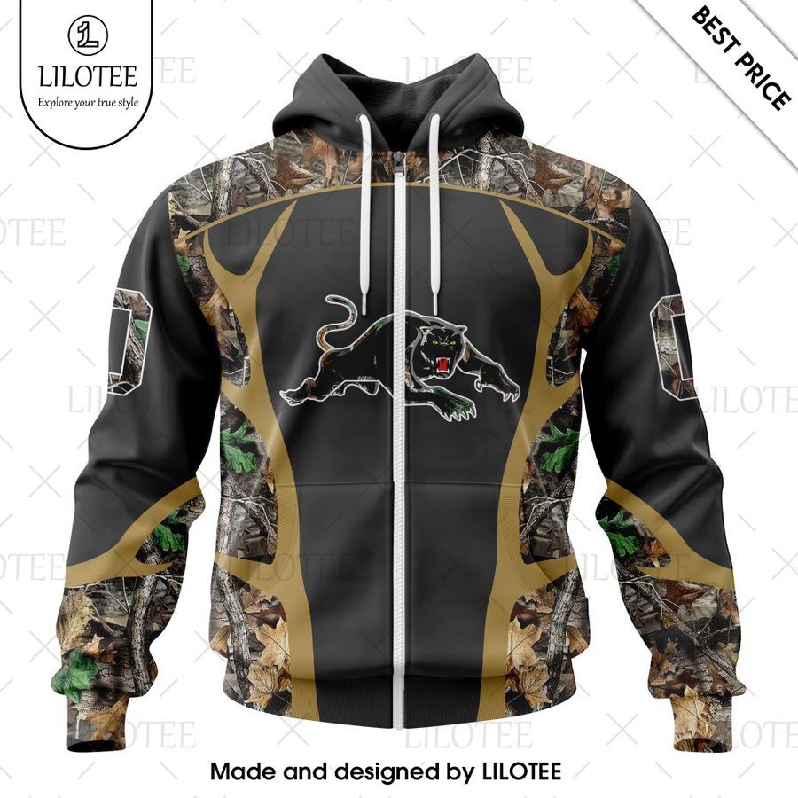 personalized nrl penrith panthers special camo hunting hoodie 2 223