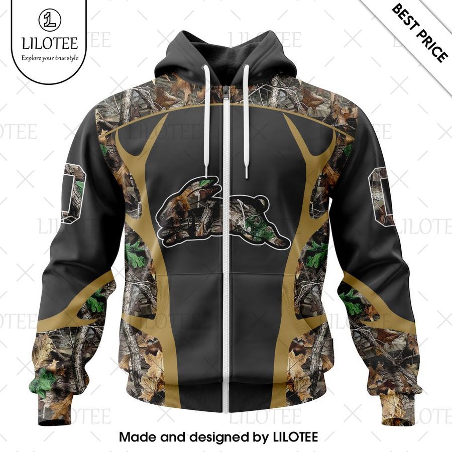 personalized nrl south sydney rabbitohs special camo hunting hoodie 2 814