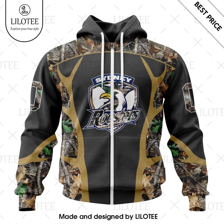 personalized nrl sydney roosters special camo hunting hoodie 1 905