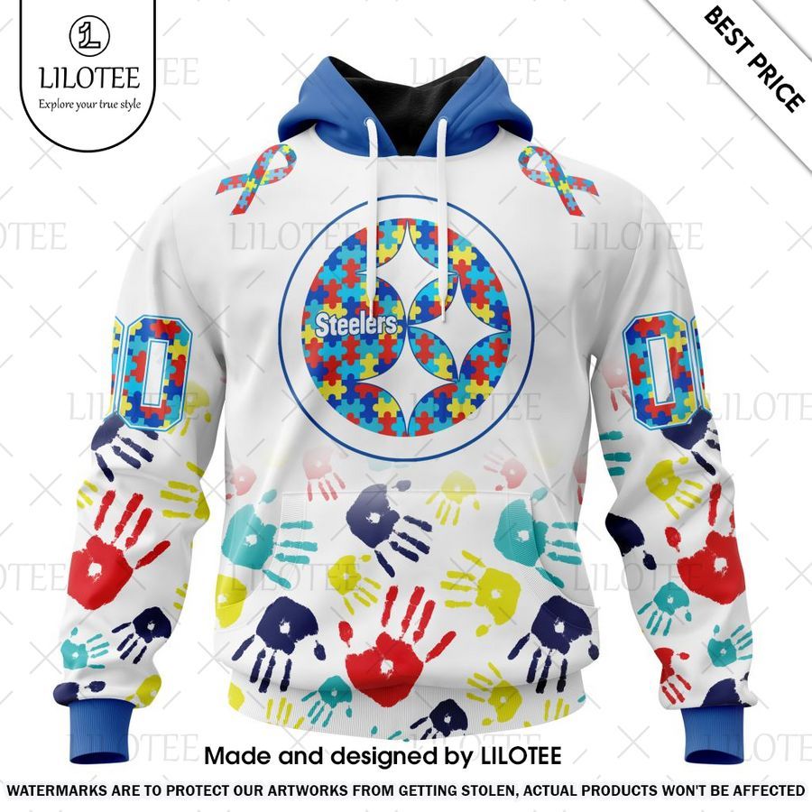 pittsburgh steelers special autism awareness design custom shirt 1 465