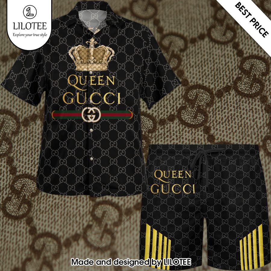 queen gucci hawaiian shirt 1 534