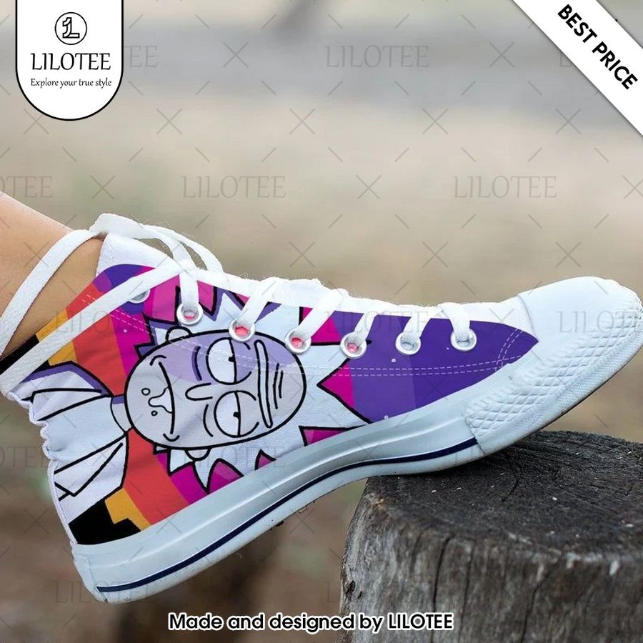 rick and morty canvas high top shoes 2 514