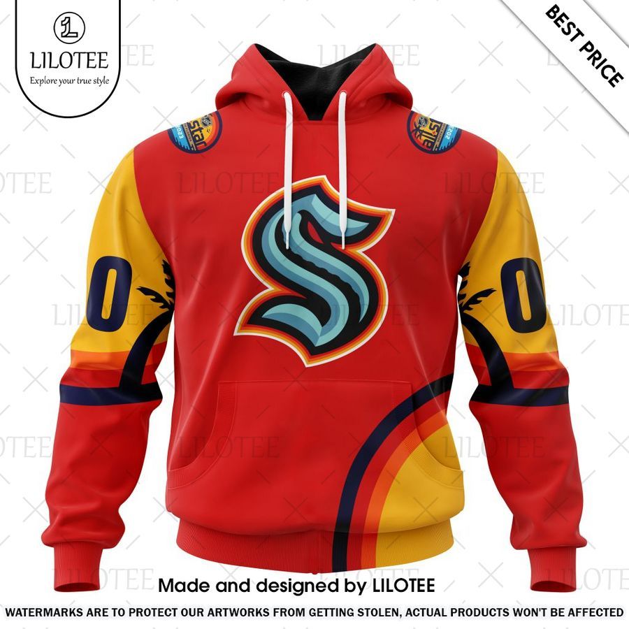 seattle kraken all star game design with florida sunset custom hoodie 1 653