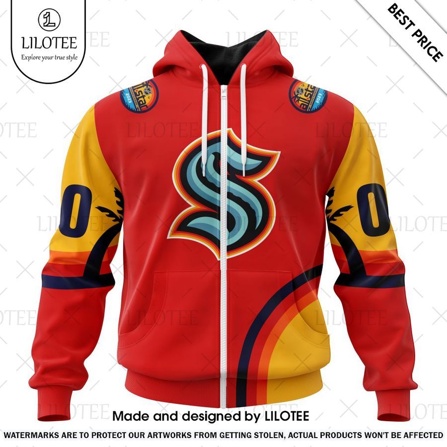 seattle kraken all star game design with florida sunset custom hoodie 2 871